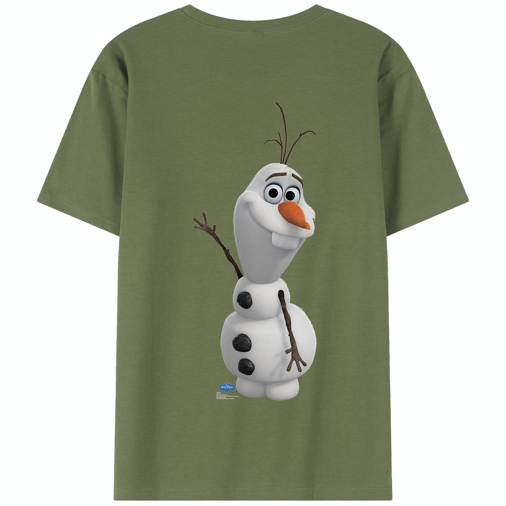 （画像用） アナと雪の女王 アンナ エルサ Frozen Anna Elsa 綿100％半袖Tシャツ（背面プリント）